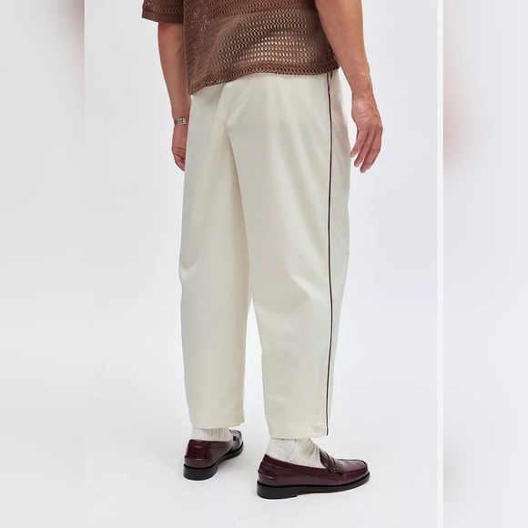 Standard Cloth Men's Jason Pleated Trouser Pant Ivory, 34 - Picture 2 of 11